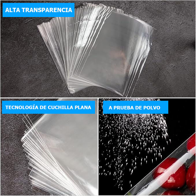 Bolsas Plástica Celofán Transparente (500 unidades)