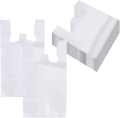 Bolsas Tipo Camiseta Plásticas Blanco (500 unidades)