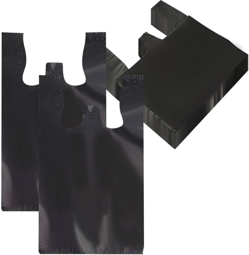 Bolsas tipo camiseta - plástico - negro - 500 unidades - De Gaune