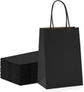 Bolsas de papel kraft con manilla | 22x32 | negro | 100 Unidades