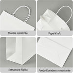 Bolsas de papel kraft con manilla - 30x12x41 - 100 unidades - foto 2