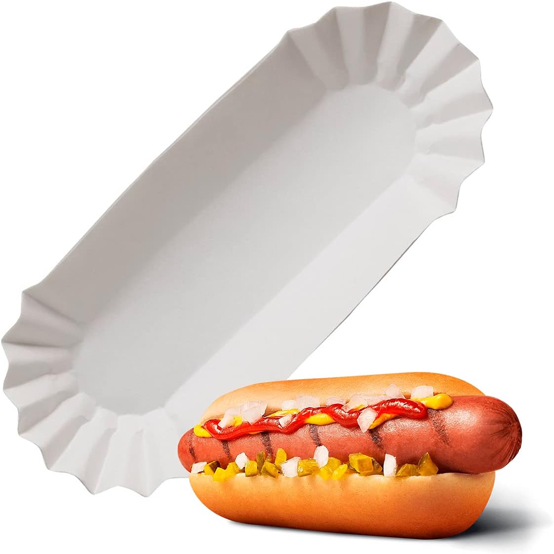 Canoa porta completos Hot Dog | 20x6,5 | 500 unidades