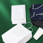 Bolsas de papel kraft con manilla | 22x32 | blanco | 100 Unidades