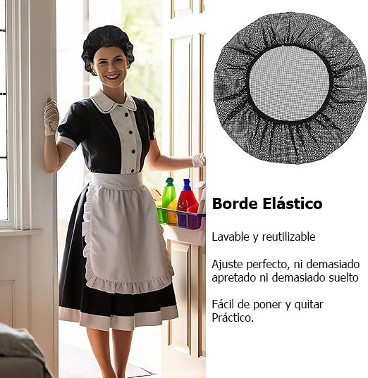 Gorro cofia desechable | clip | 1000 unidades