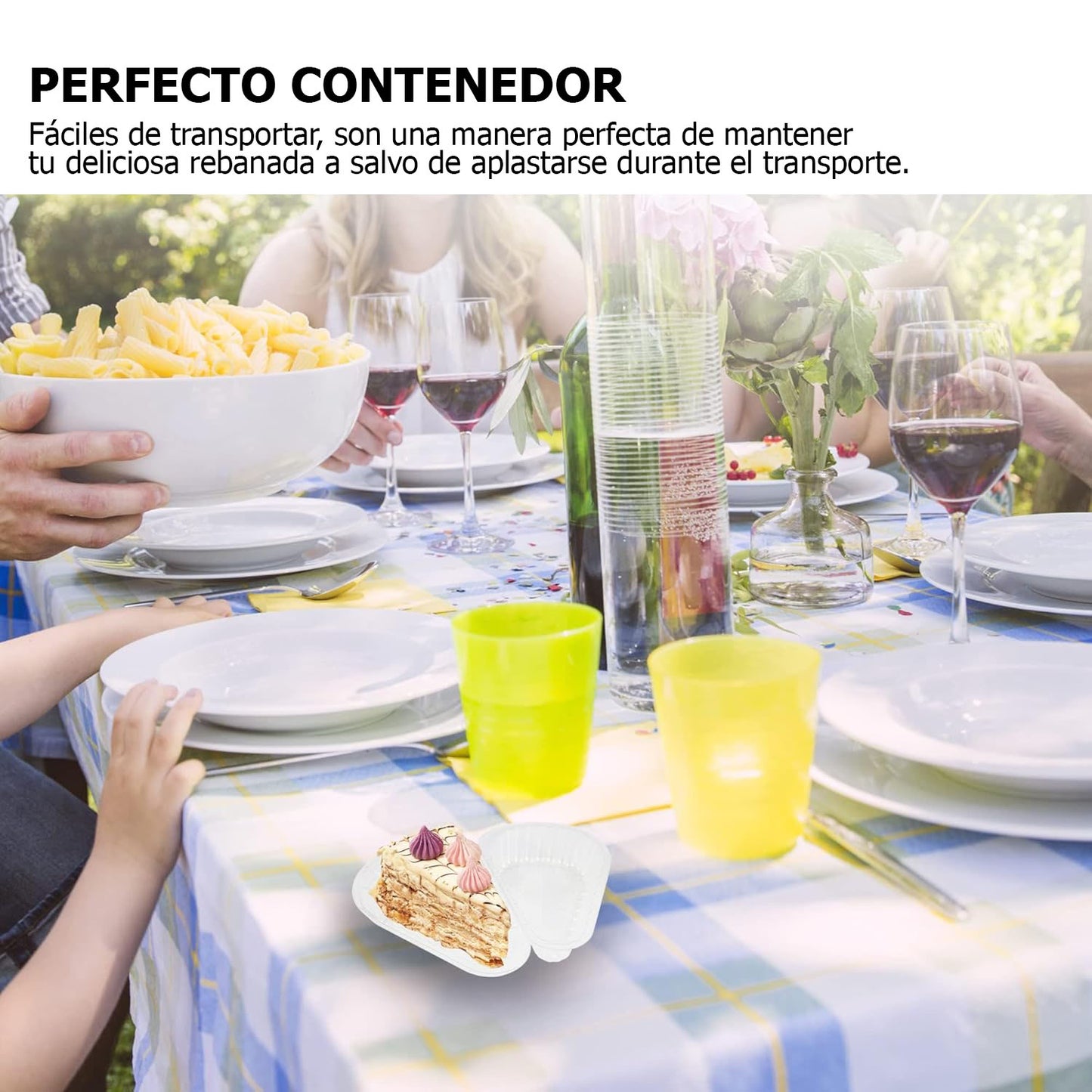 Envase Triangular Porta Torta (100 unidades)