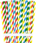 Bombilla de polipapel bicolor | 6mm | 100 unidades
