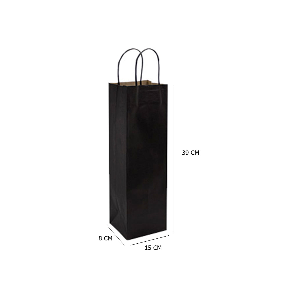 Bolsa De Papel Kraft Para Vino 39x8x15 (100 unidades)