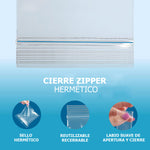 Bolsas Ziploc con Cierre Zipper - Todas las Medidas - 100 unidades - foto 4