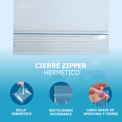 Bolsas Ziploc Con Cierre Zipper Distintas Medidas (100 unidades)