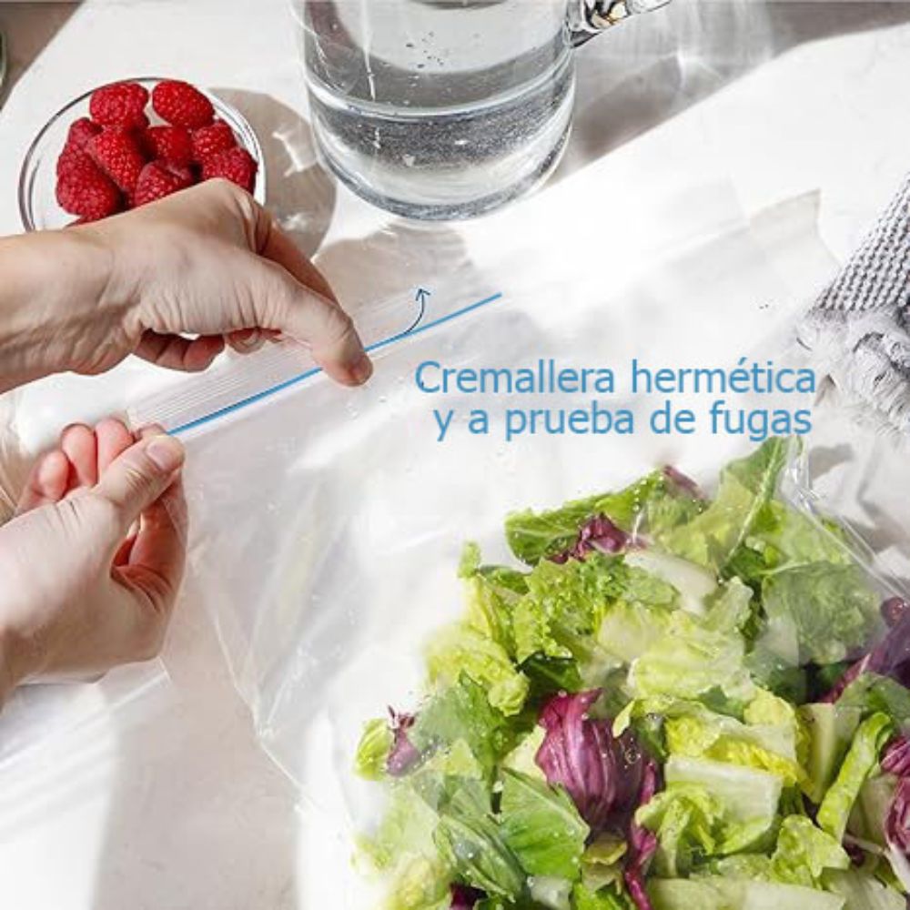 Bolsas Ziploc Con Cierre Zipper Distintas Medidas (100 unidades)