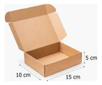 Caja de cartón kraft autoarmable | 15x10x5 | multiuso | 20 unidades