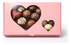 Cajas autoarmables para regalo corazón | 25x15x7 | rosa claro | 10 unidades