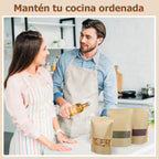Bolsas stand up | 20x30+5 | cierre zipper | ventana | 50 unidades