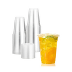 Vasos plásticos Pet con tapa | 500cc/16oz | 50 unidades