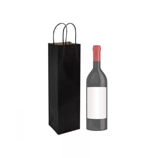 Bolsa De Papel Kraft Para Vino 39x8x15 (100 unidades)