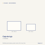 Guía de medidas: Caja de lujo | cierre magnético | variedad de colores