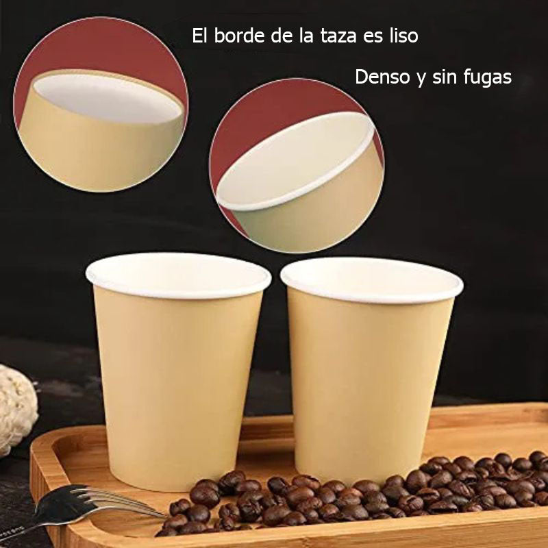 Vasos desechables polipapel | 4oz | 1 Capa | 500 unidades