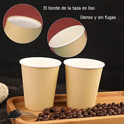 Vasos Desechables Polipapel 1 Capa 4oz (500 unidades)