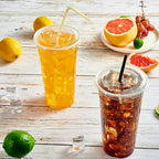 Vasos plásticos Pet con tapa | 500cc/16oz | 50 unidades