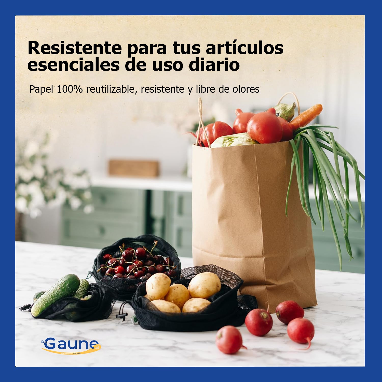 Bolsas de papel kraft con manilla | 22 X 10 X 30 | 100 unidades