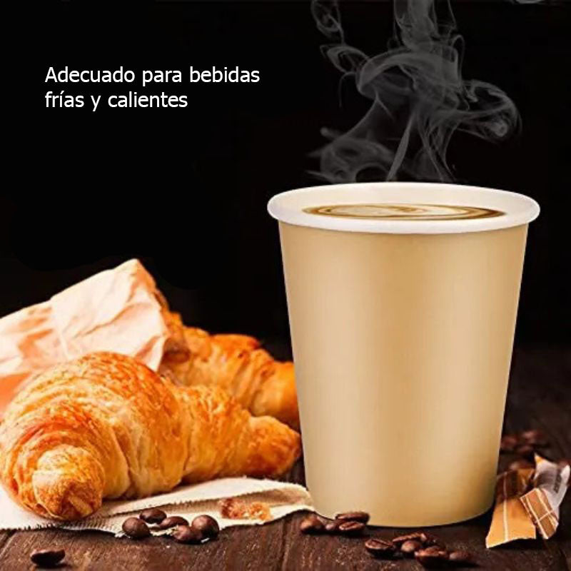 Vasos Desechables Polipapel 1 Capa 4oz (500 unidades)